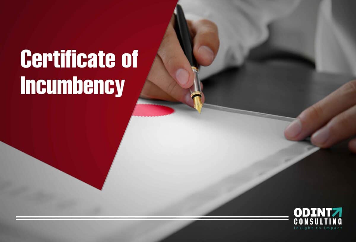 Certificate Of Incumbency Purpose And Procedure Explained