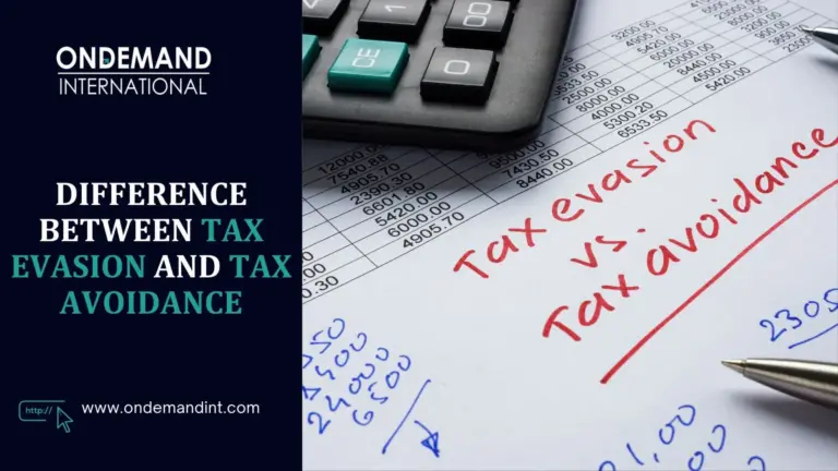 difference between tax evasion and tax avoidance