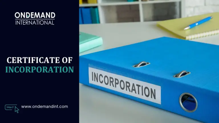 certificate of incorporation