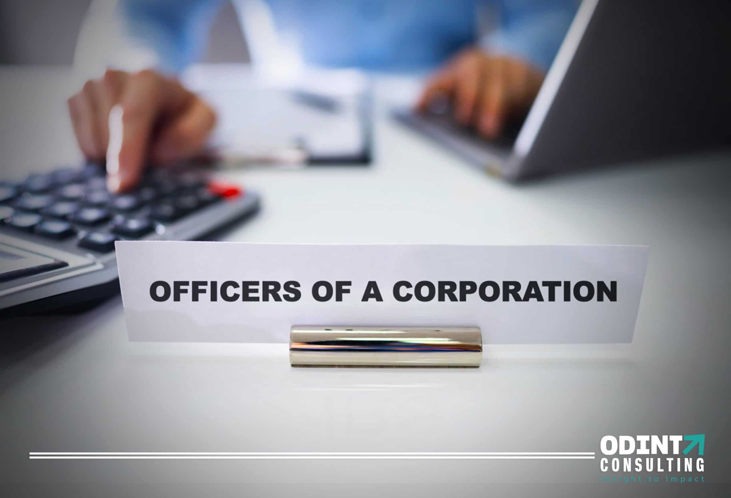 Officers Of A Corporation – Roles & Designations Explained