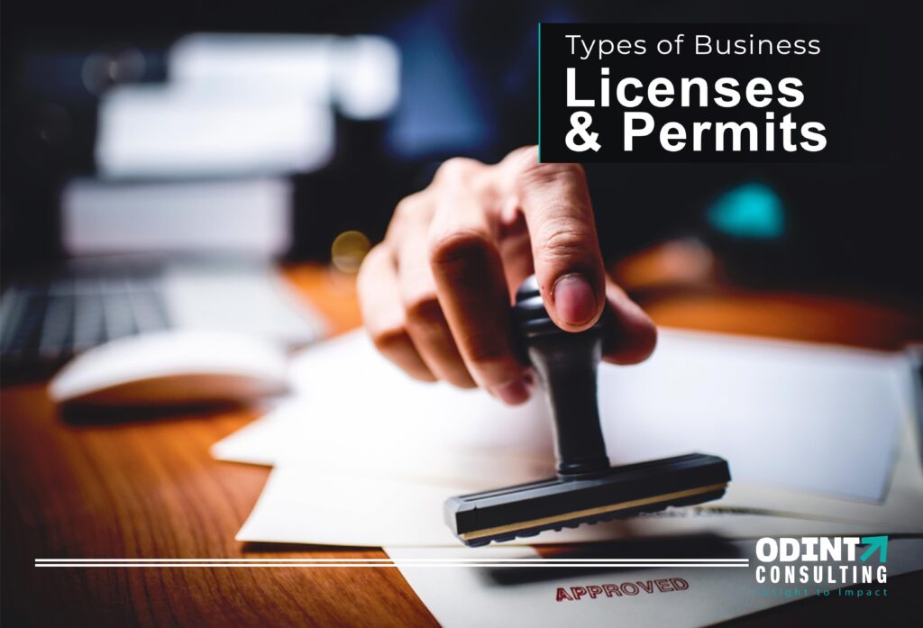 types of business licenses and permits