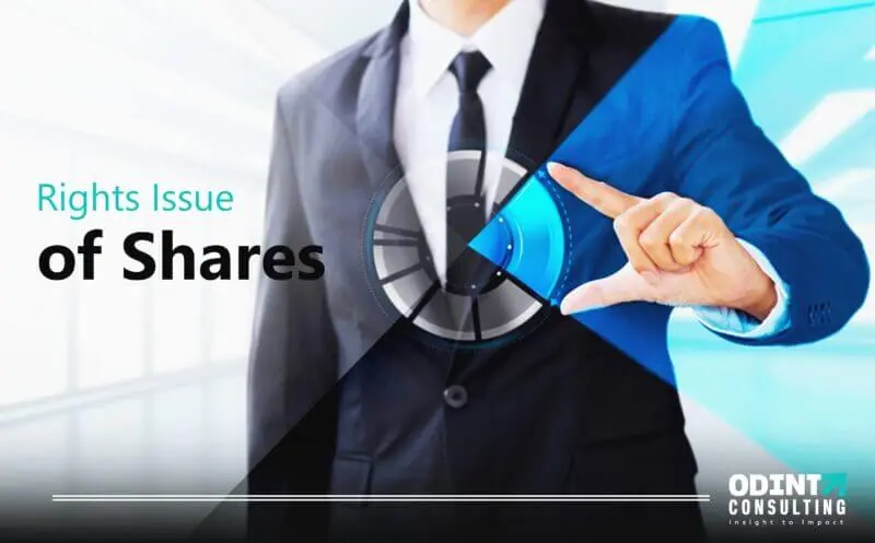 rights issue of shares