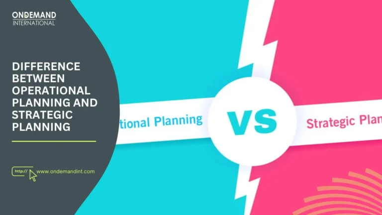 difference between operational planning and strategic planning