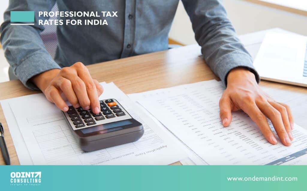 Professional Tax Rates for India