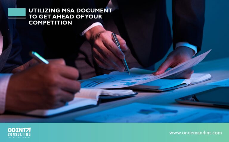 Utilizing MSA Document To Get Ahead Of Your Competition