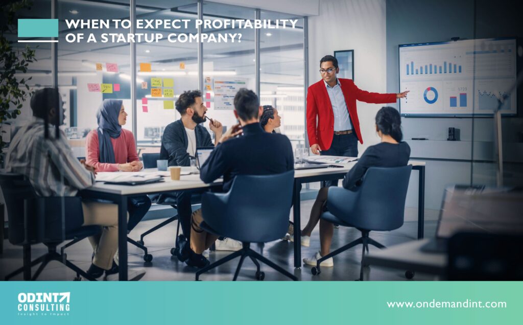 expect profitability of a startup company