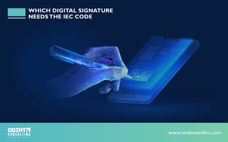 Which Digital Signature Needs The IEC Code
