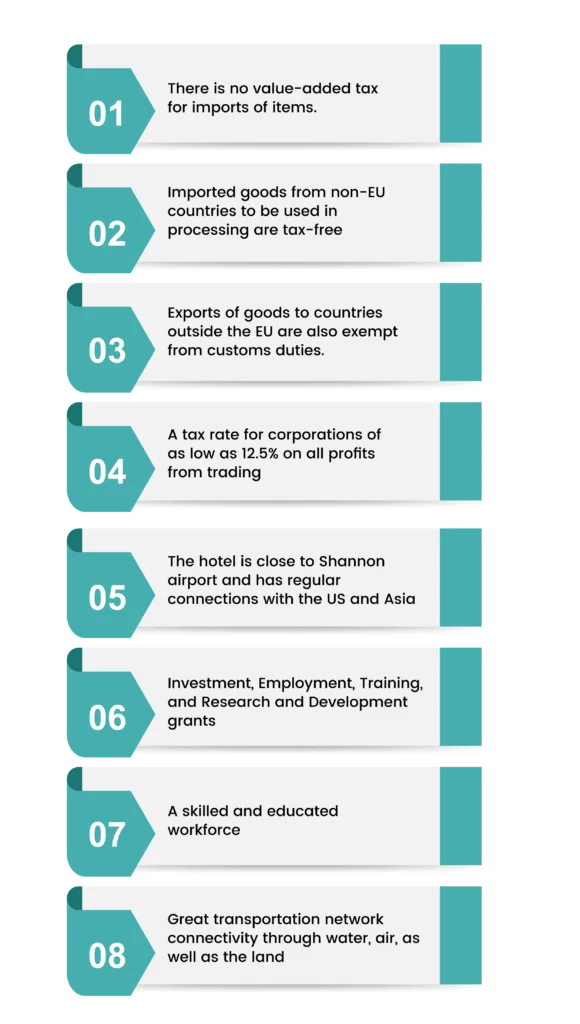 benefits of the shannon free zone in ireland