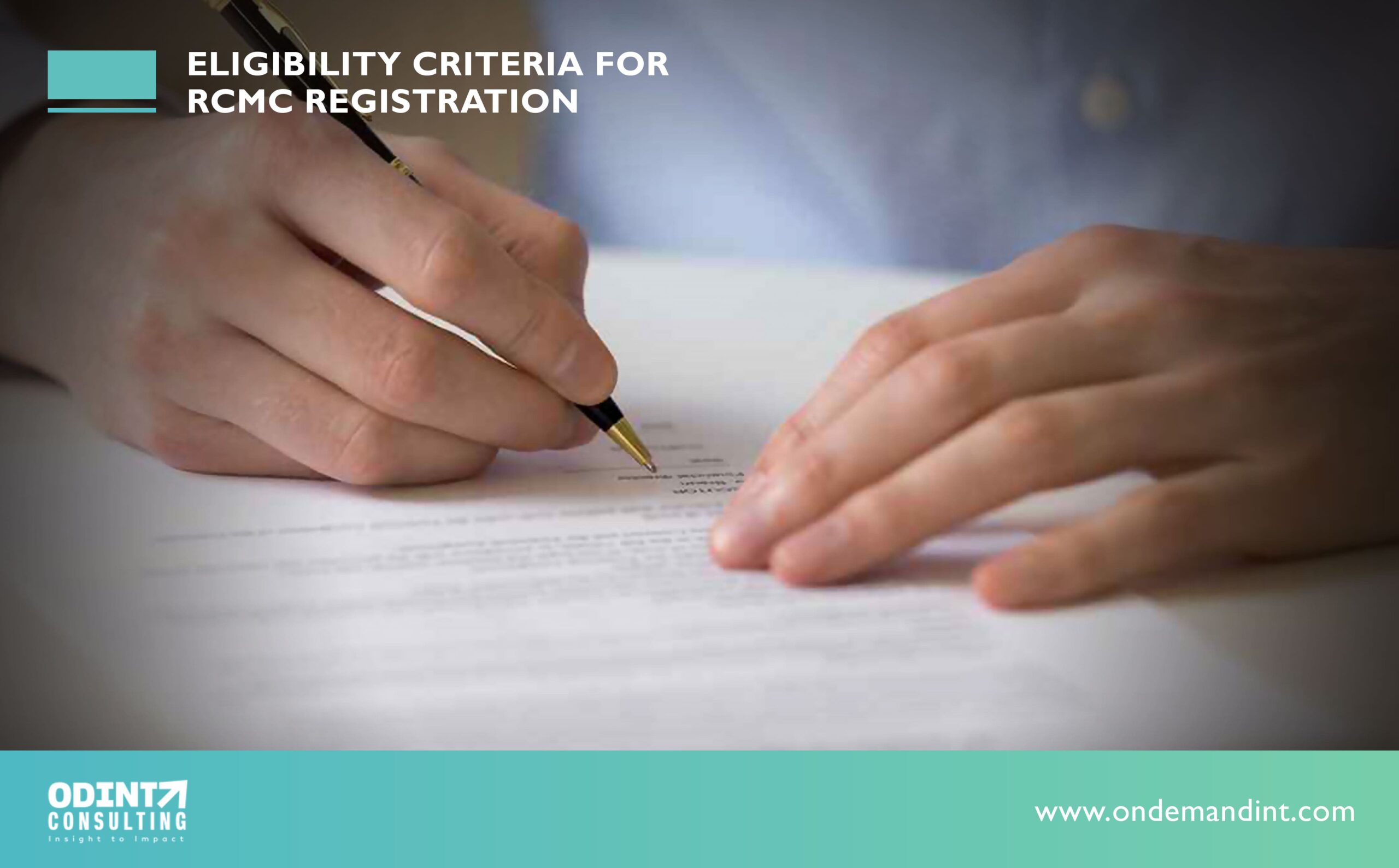 Eligibility Criteria for RCMC Registration: Documentation & Procedure