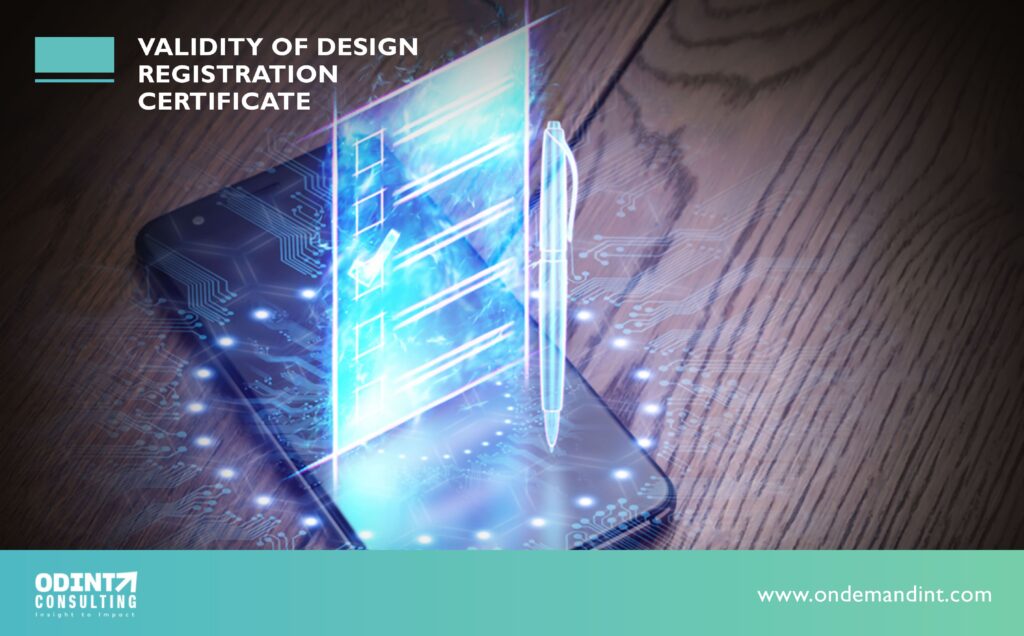 validity of design registration certificate