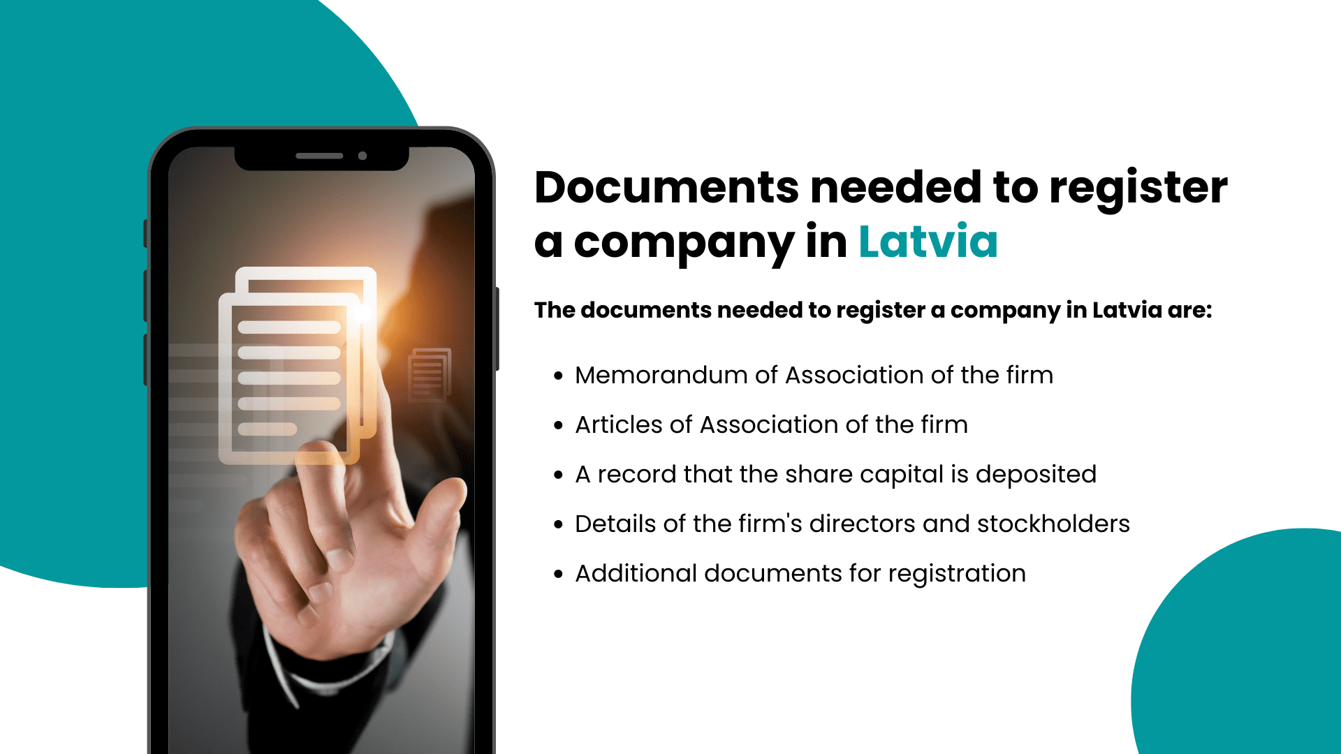 documents needed to register a company in latvia