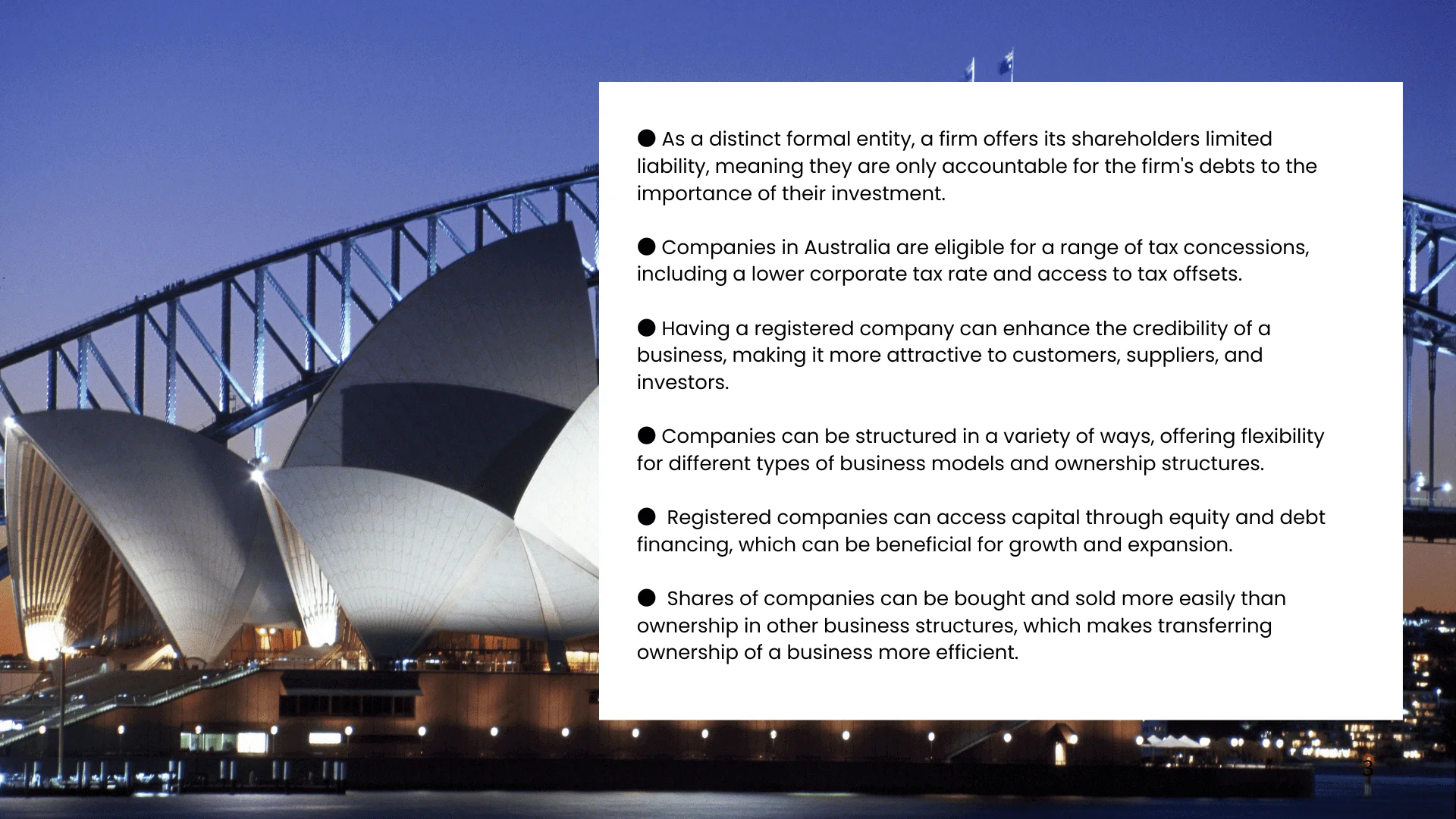 advantages of australia company registration