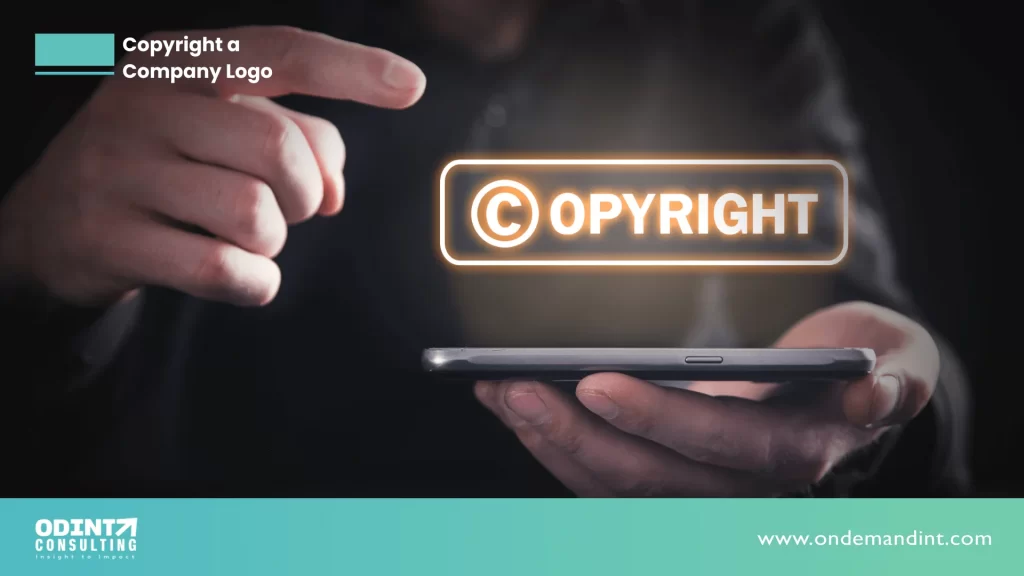 copyright a company logo