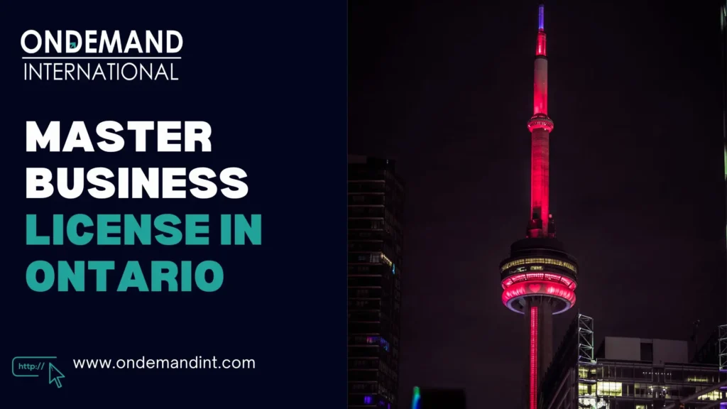 master business license in Ontario