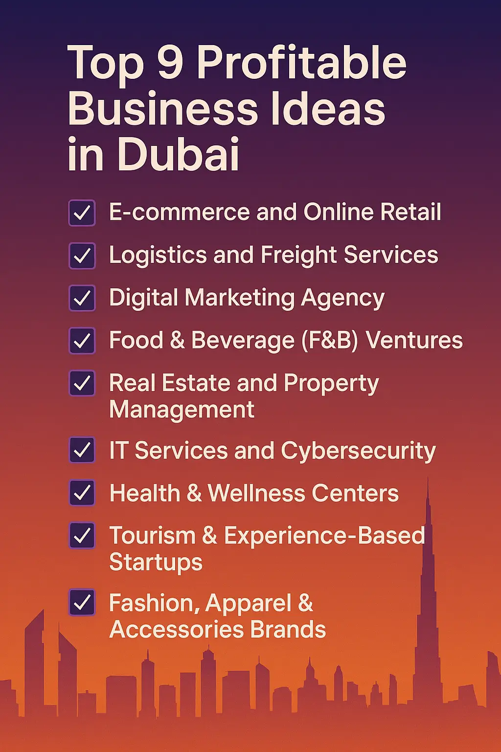 top 9 profitable business ideas in dubai
