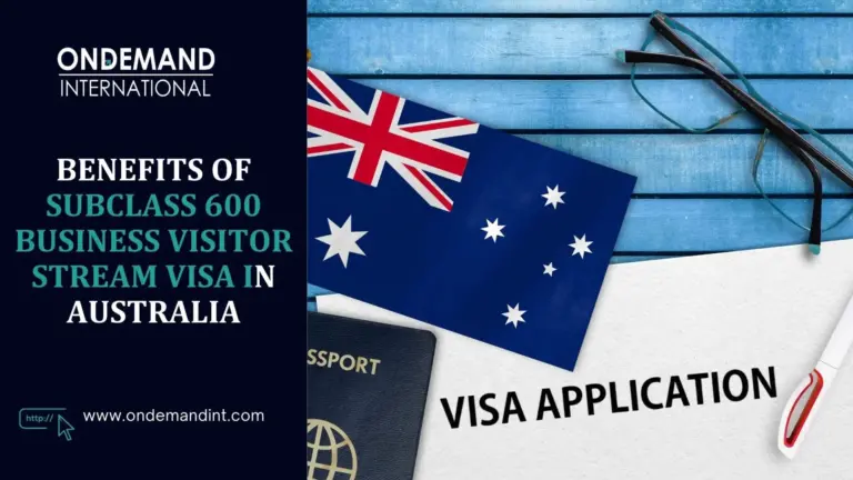 benefits of subclass 600 business stream visa in australia