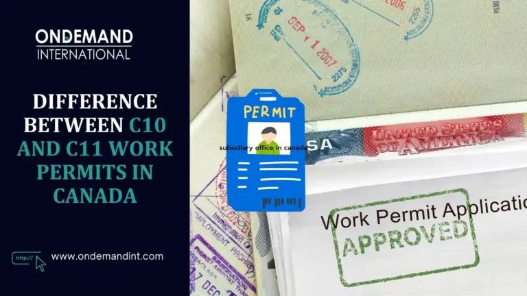 difference between c10 and c11 work permits in canada