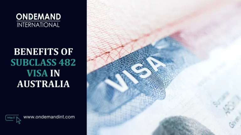 benefits of subclass 482 visa in australia