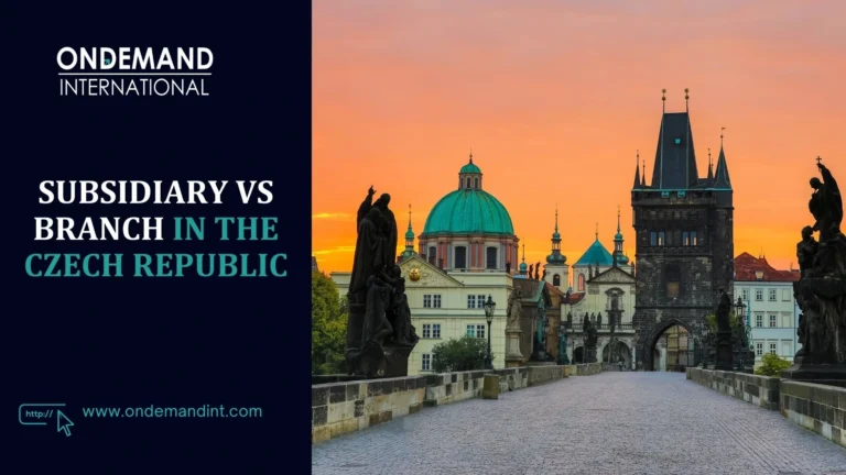 subsidiary vs branch in the czech republic
