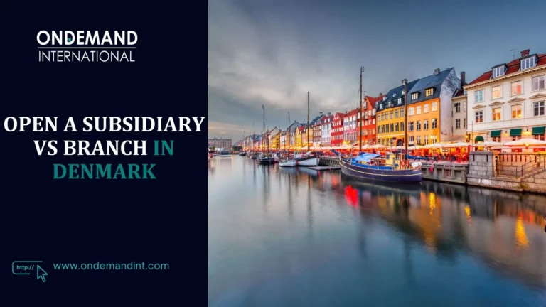 subsidiary vs branch in denmark