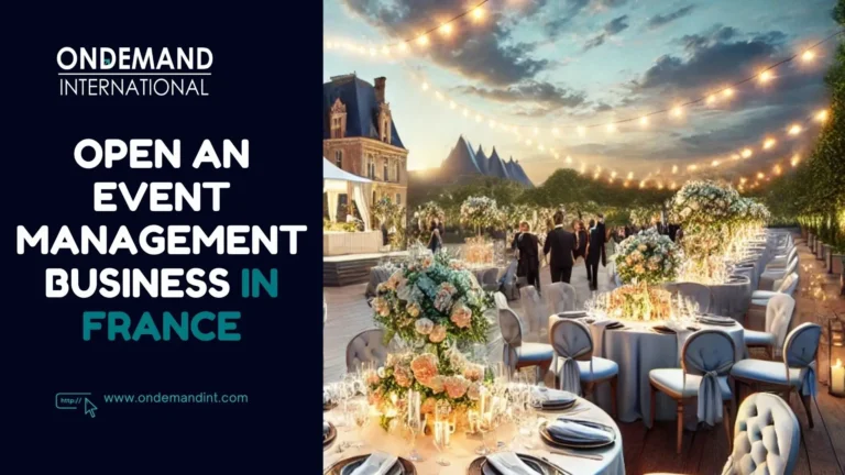 open an event management business in france