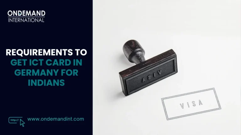 requirements to get ict card in germany for indians