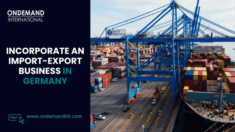 incorporate an import-export business in germany