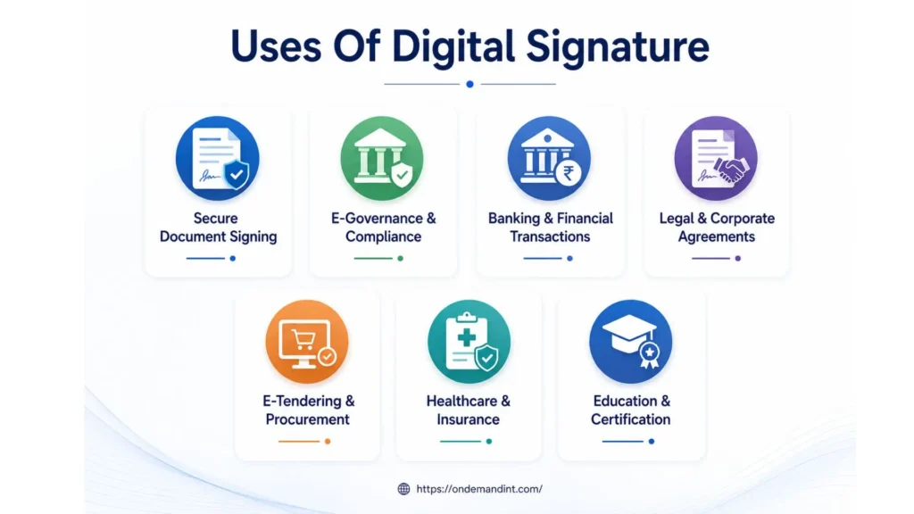 uses of digital signature