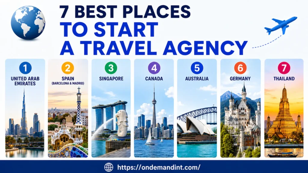 7 best places to start a travel agency