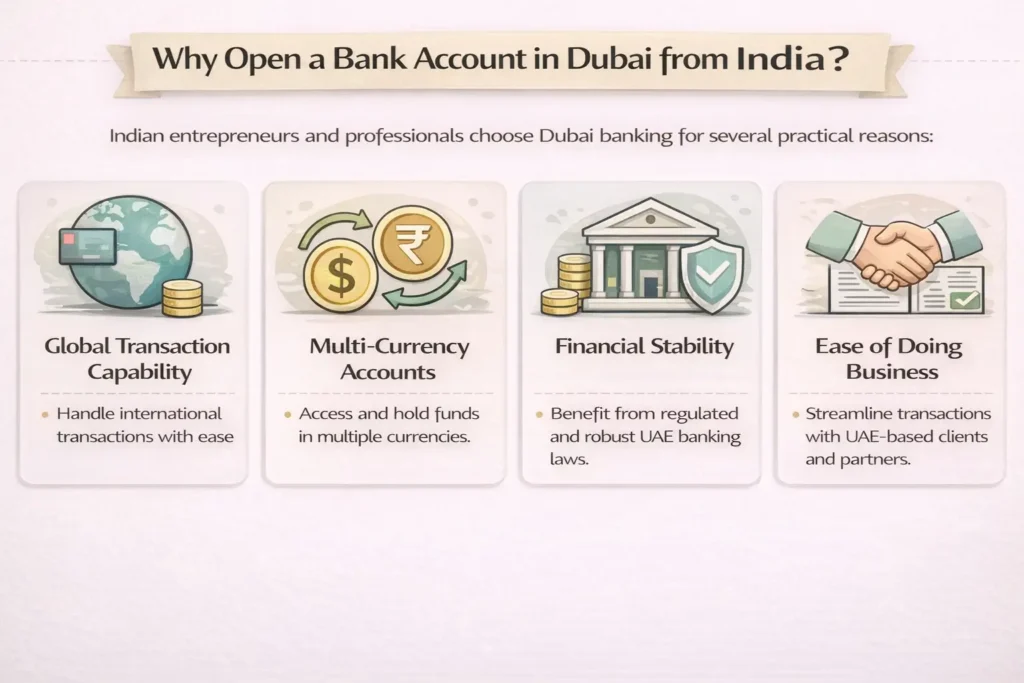 why open a bank account in dubai from india