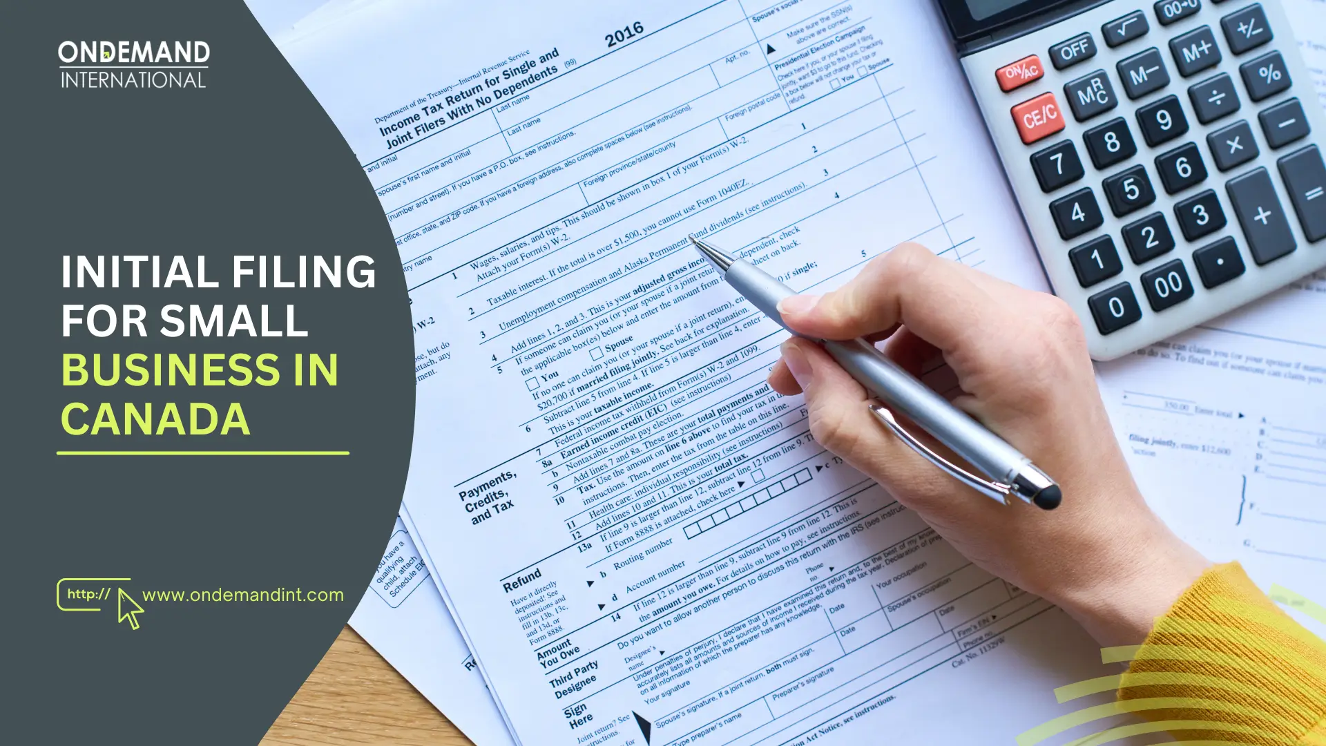 Initial Filing for Small Business in Canada in 2026