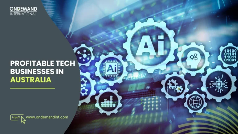 profitable tech businesses in Australia, covering software, fintech, AI, and digital services with scalable growth potential.