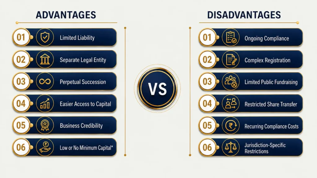 Advantages and Disadvantages of a Private Limited Company