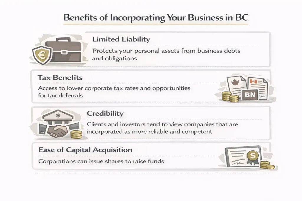 Company Registration in British Columbia: Steps, Costs & Benefits 2 benefits of incorporating your business in british columbia