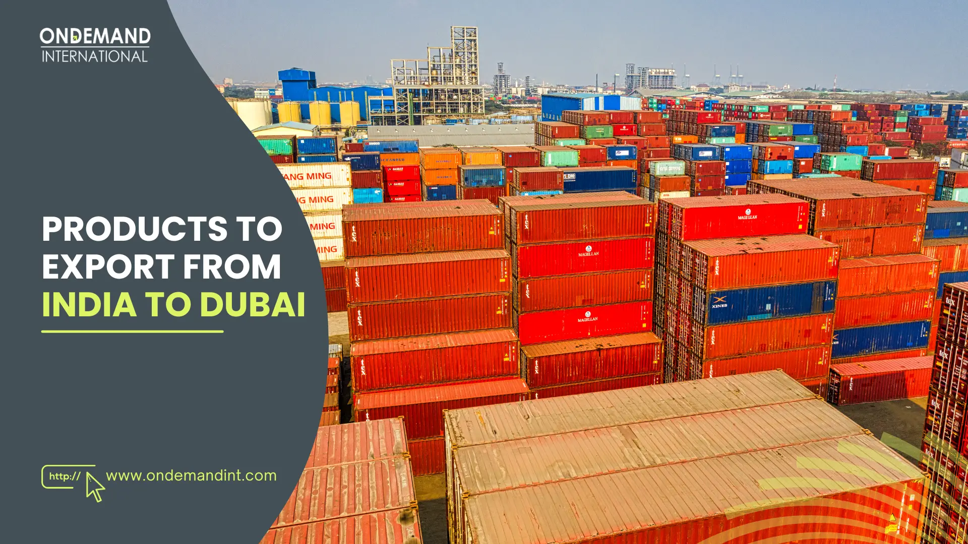 Best Products to Export from India to Dubai, UAE