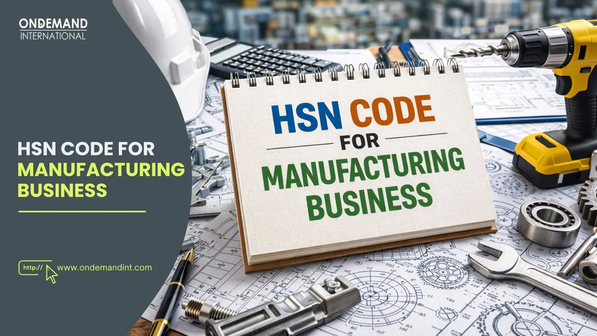 hsn code for manufacturing business