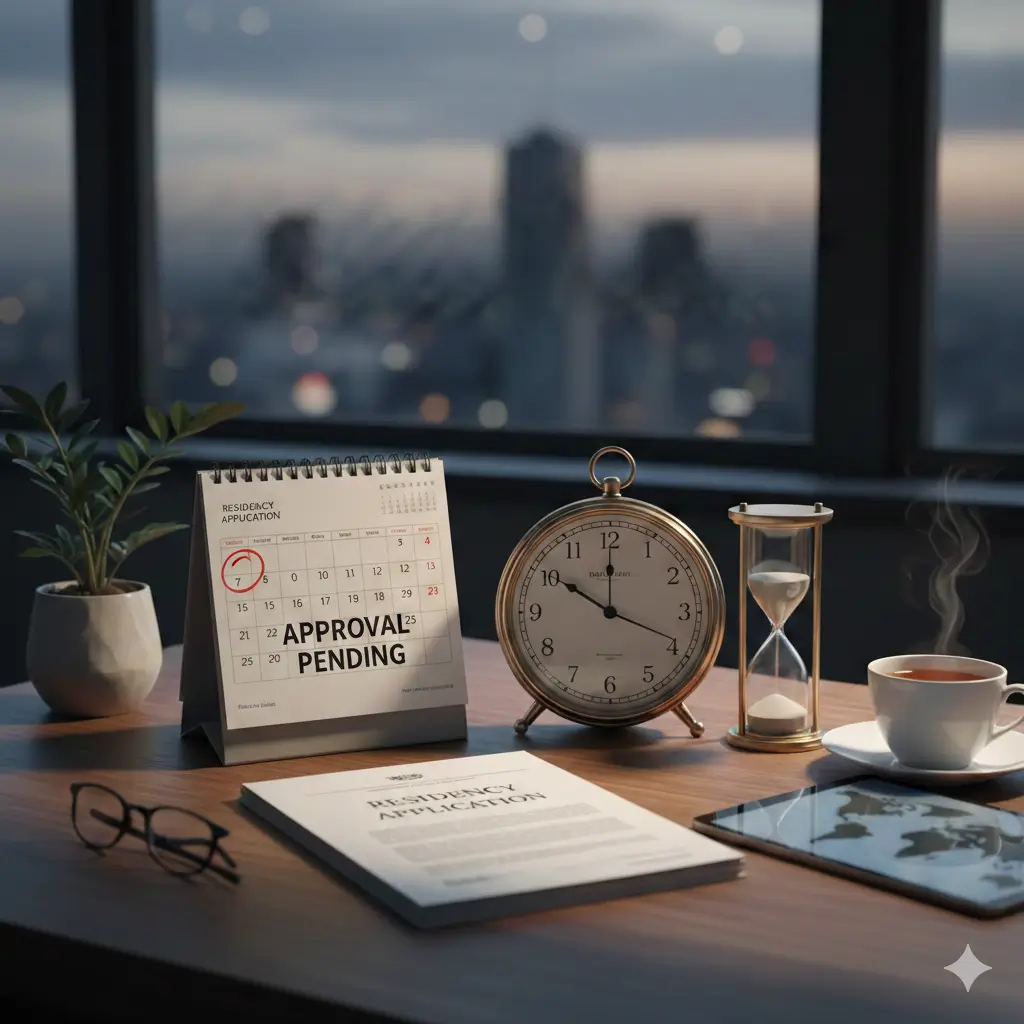 Residency approval waiting period Spain