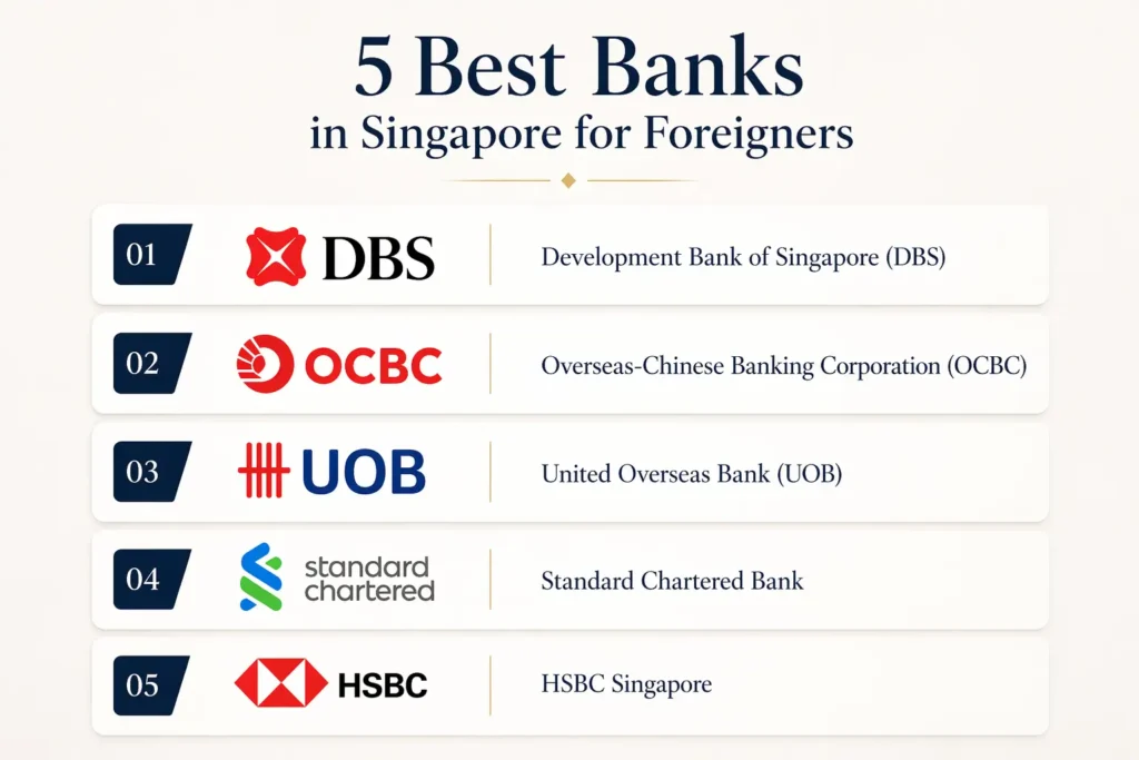 5 best banks in singapore for foreigners