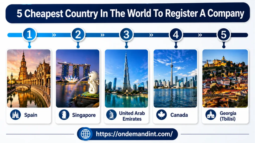 5 cheapest country in the world to register a company