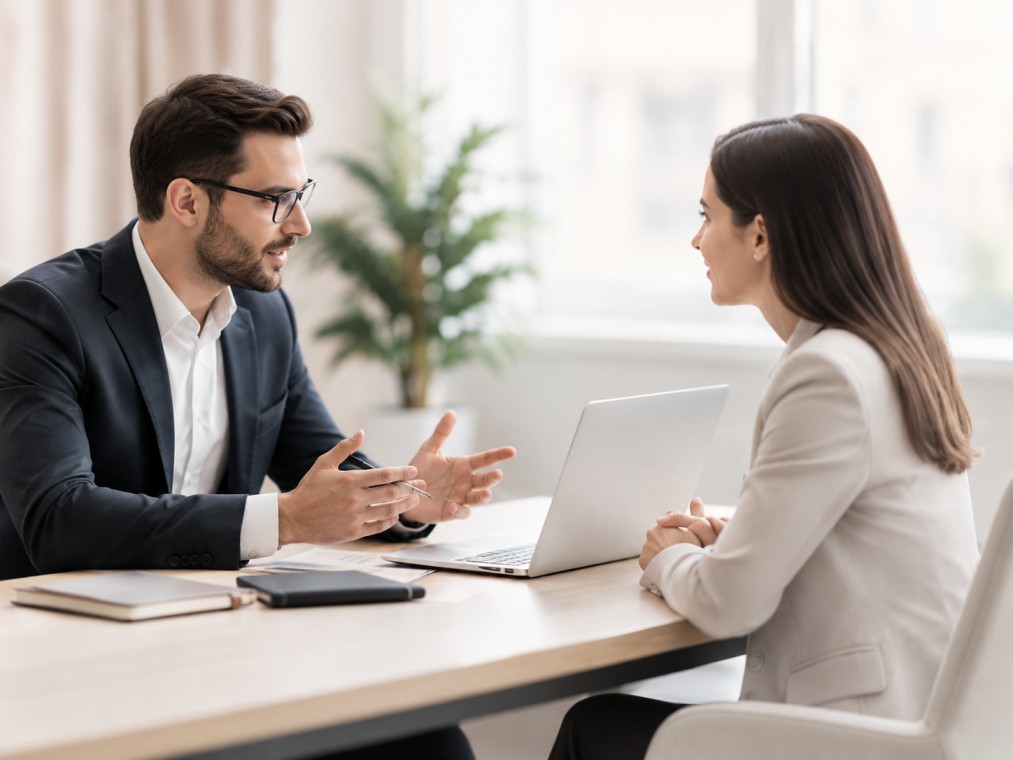 OnDemand International adviser on a video consultation about Polish company formation